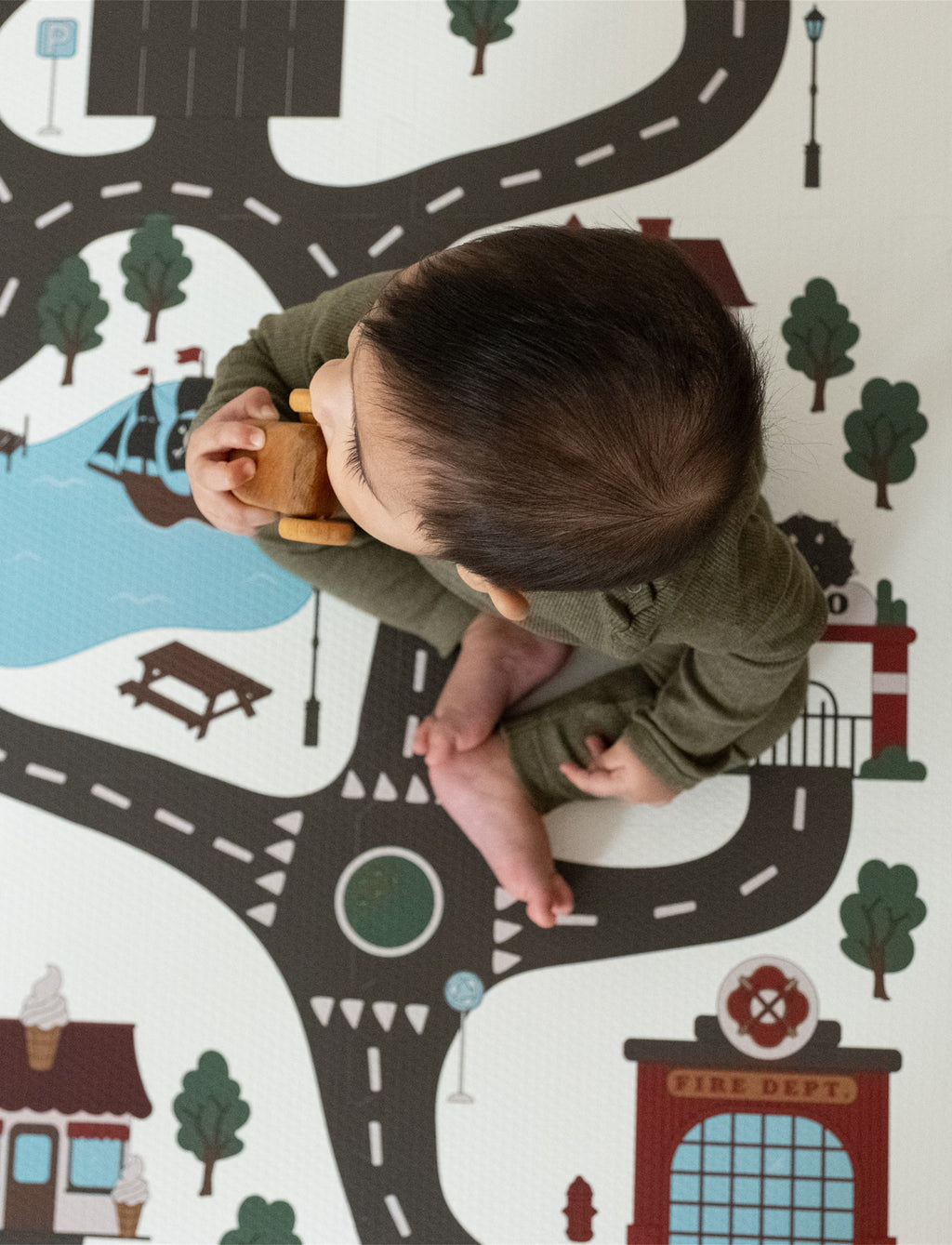Alva Foam Play Mat Square - Roadtrip