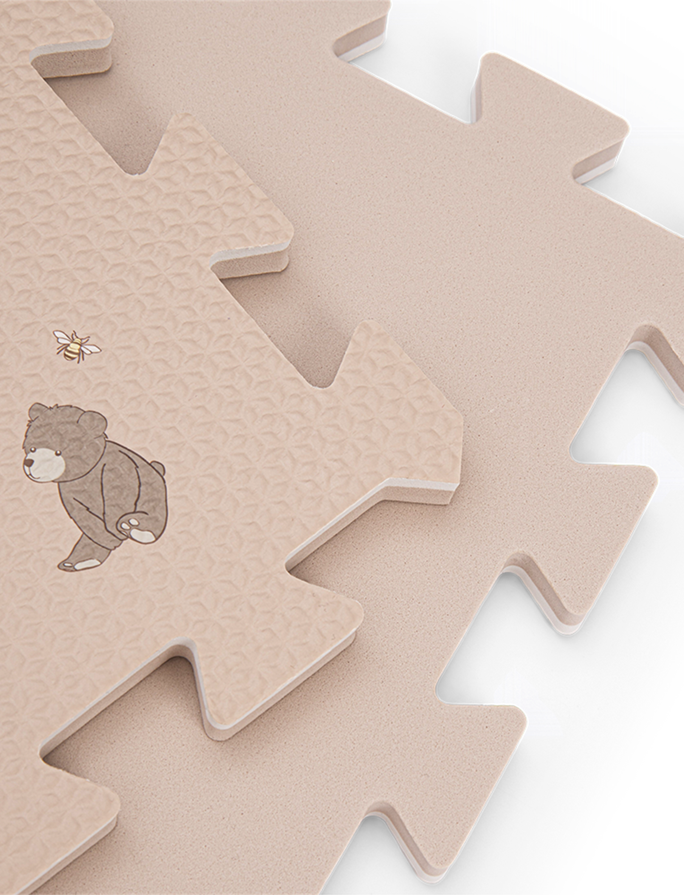 Alva Foam Play Mat Square - Bees and bears