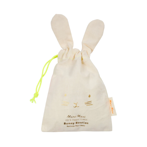 Mint Bunny Baby Booties