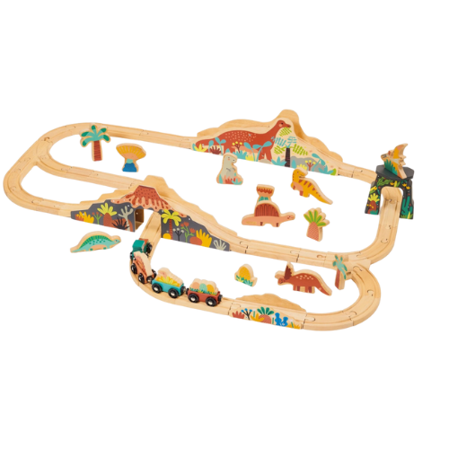 Lost World Dinosaur Railway Set