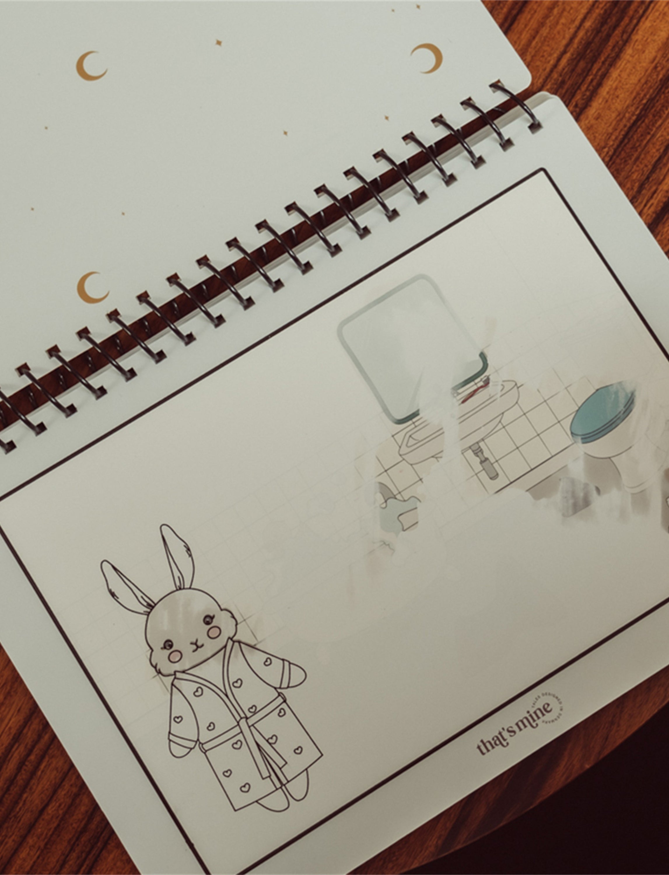Drew Water Colouring Book - Bunny