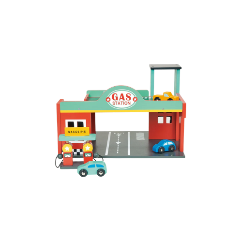 Estación de autos y gas