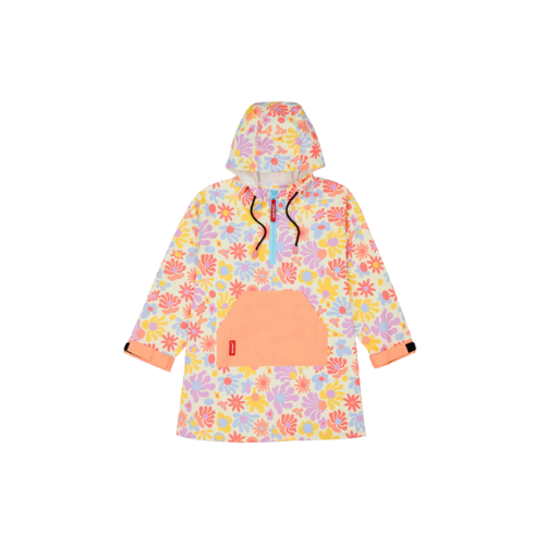 Poncho Impermeable Retro Flowers