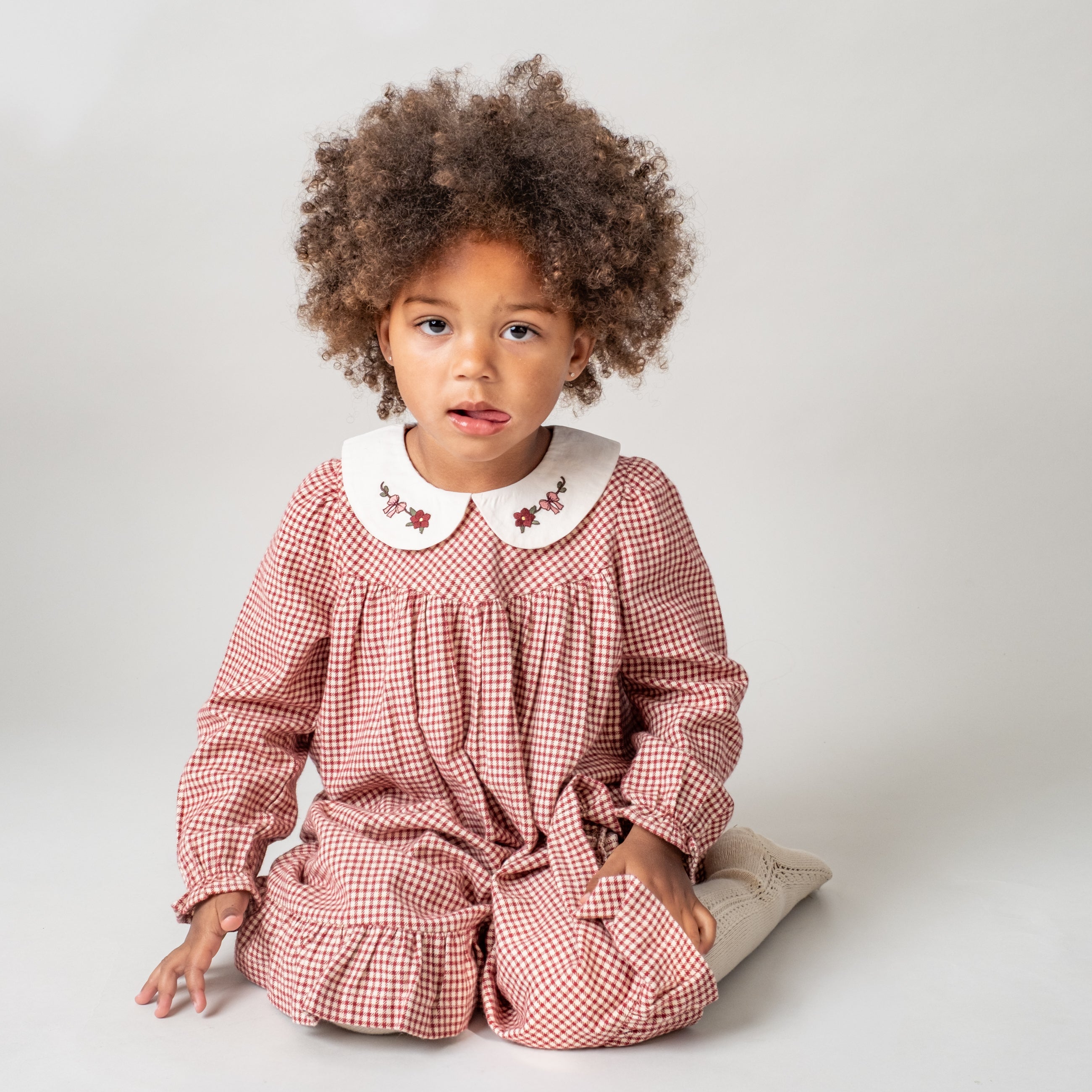 Marmonia Dress - Maple Check