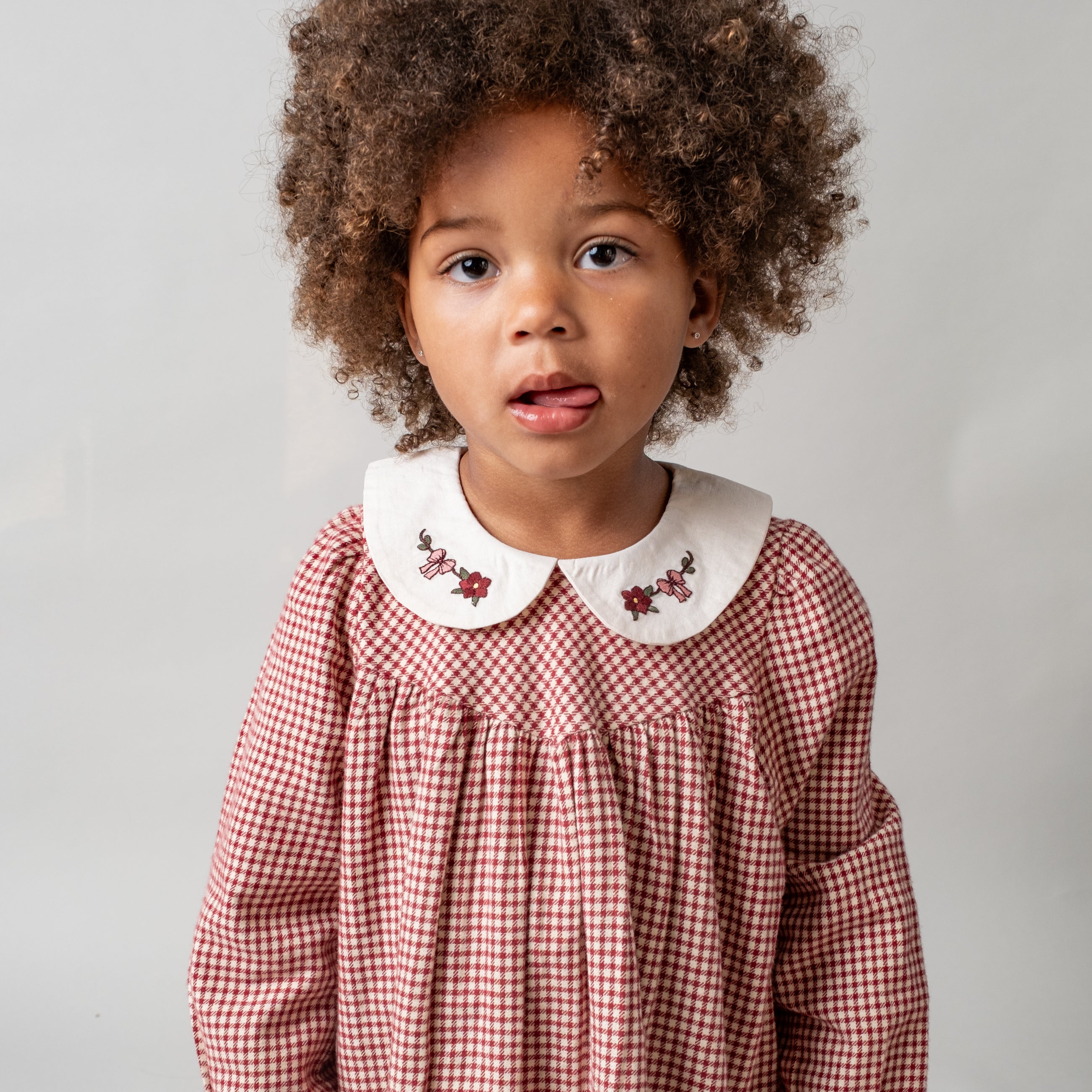 Marmonia Dress - Maple Check