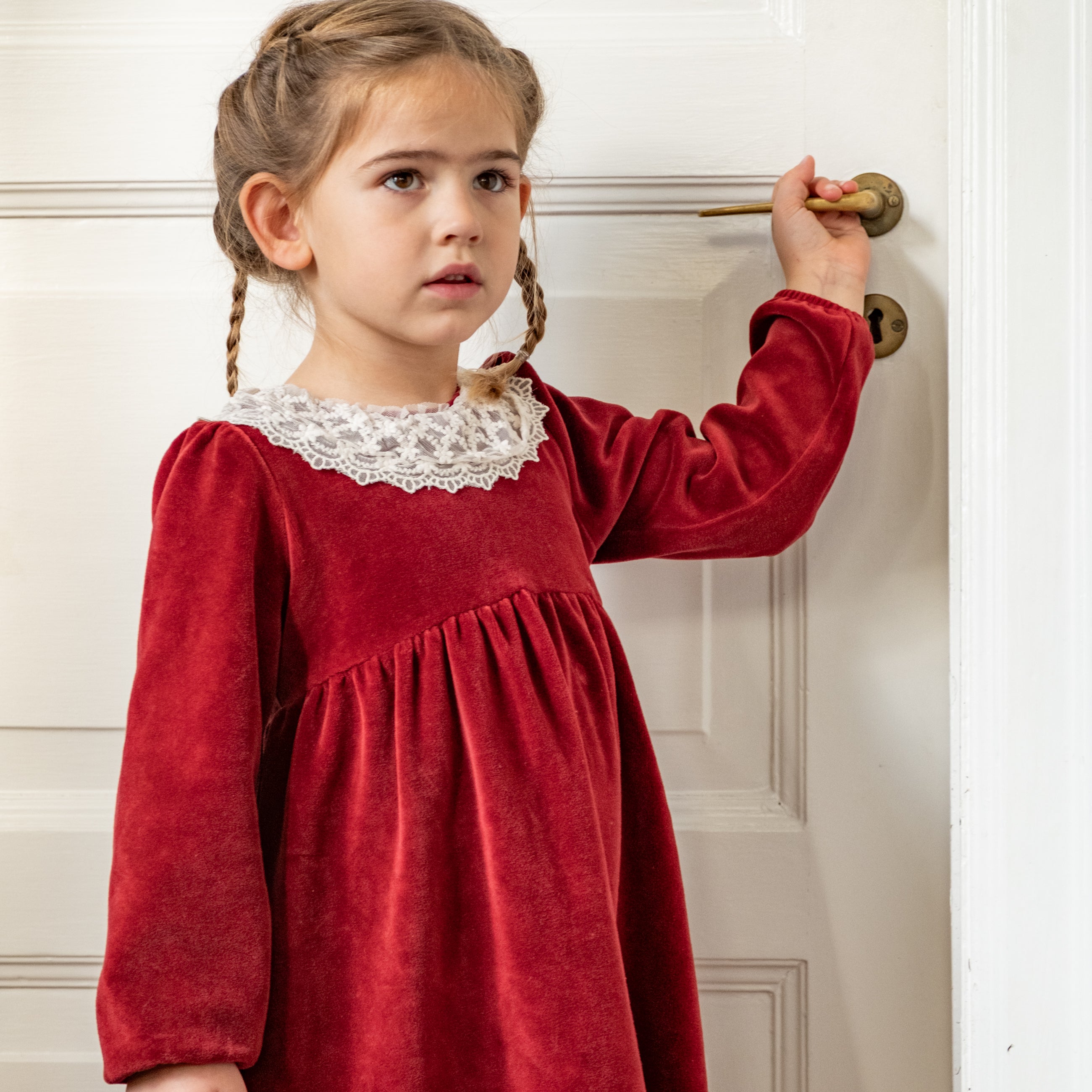 Walentina Dress - Rust wine