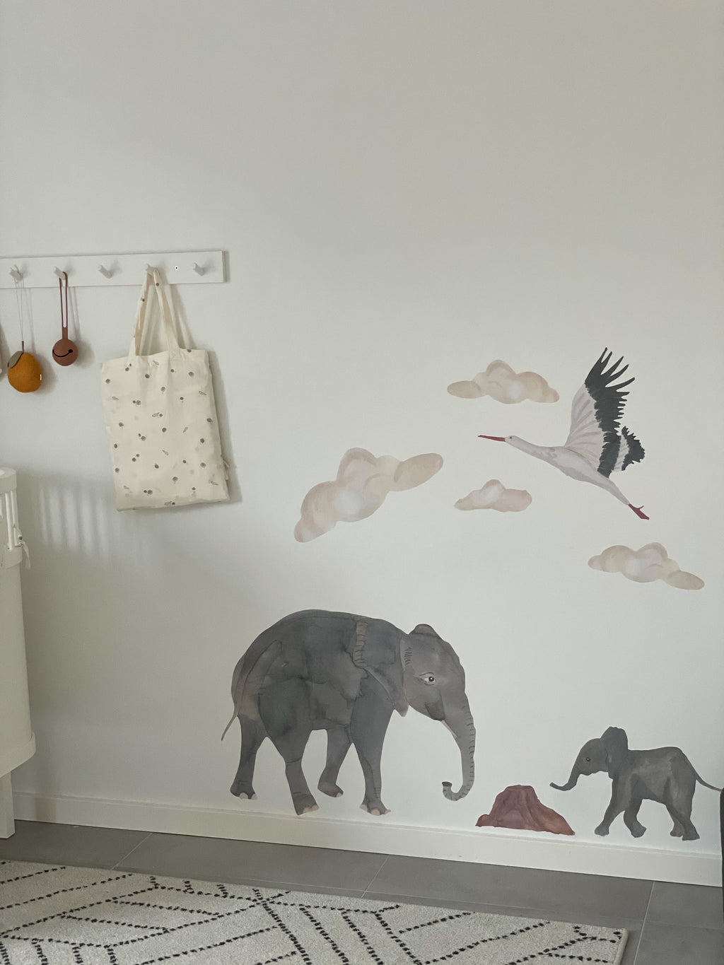 Wallsticker Clouds 5-Pack - Multi