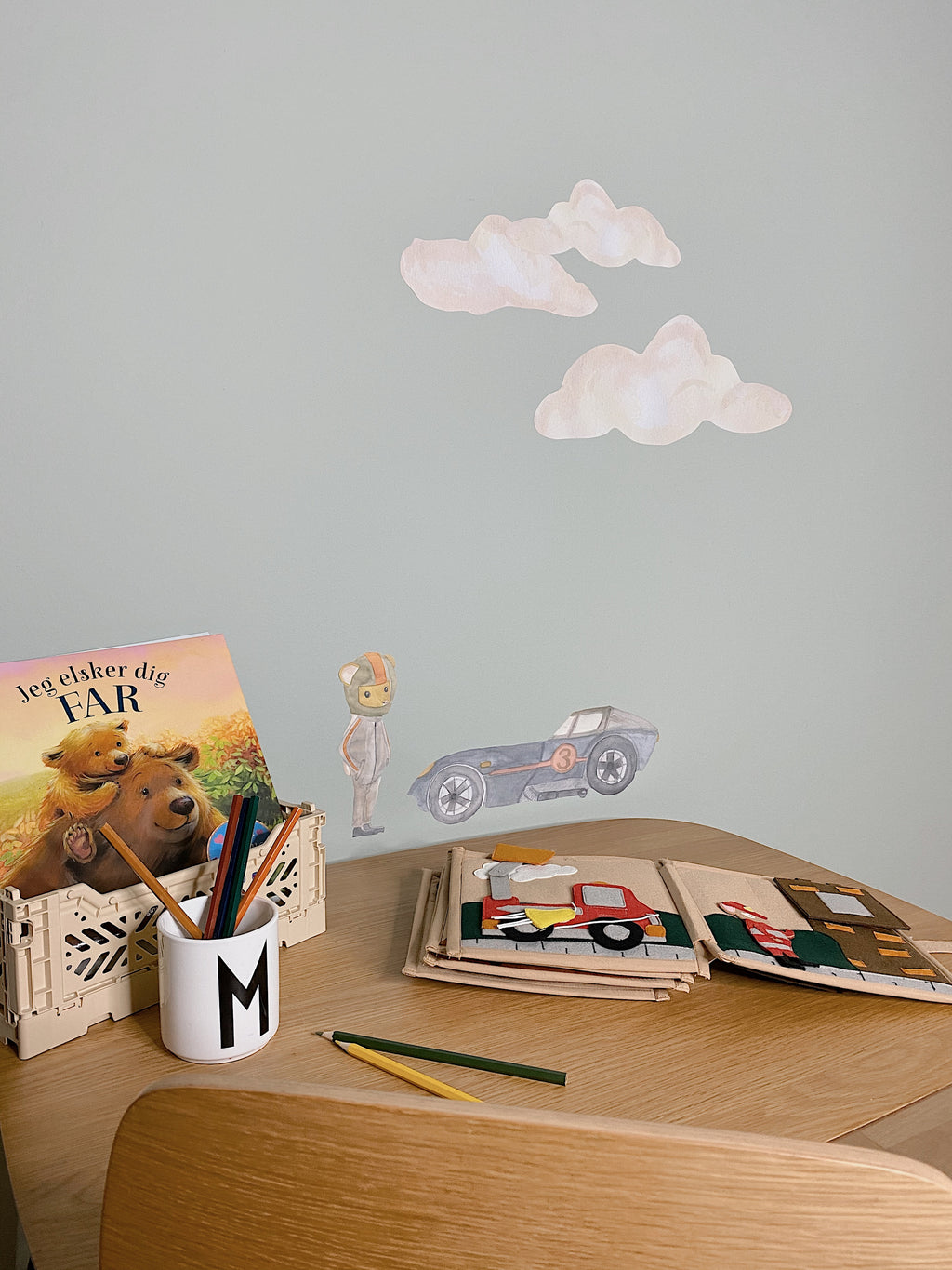 Wallsticker Clouds 5-Pack - Multi