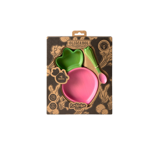 Ramona The Radish Set Plato & Cuchara