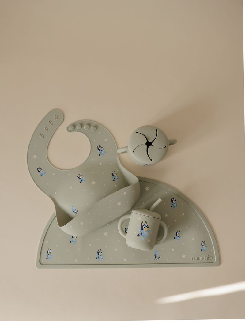 Bluey x Mushie Silicone Baby Bib
