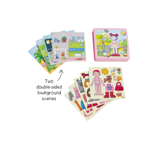 Juego magnético para vestir muñeca