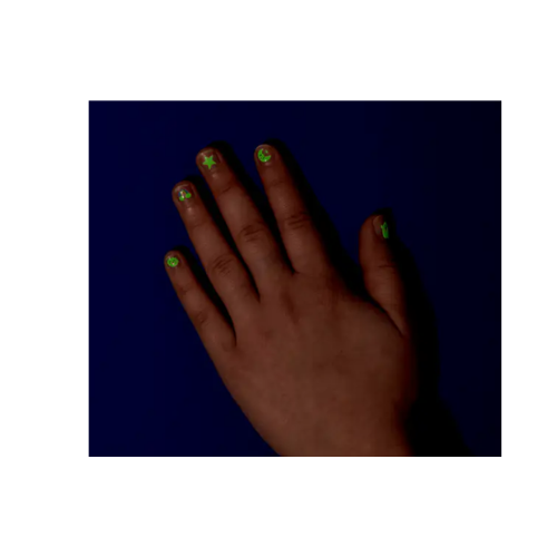 Stickers para uñas que brillan en la oscuridad