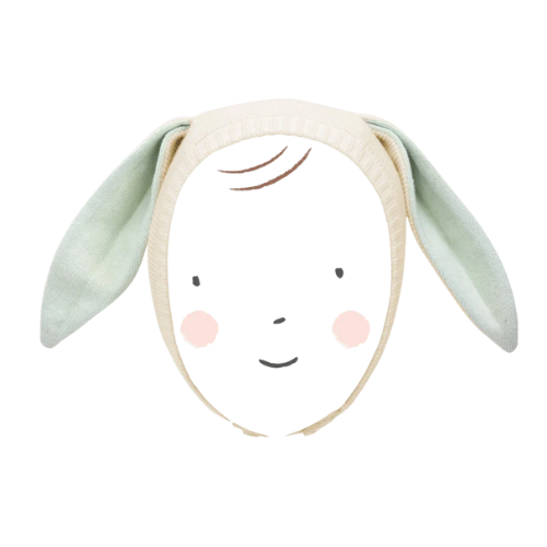 Mint Bunny Baby Bonnet