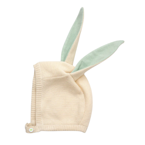 Mint Bunny Baby Bonnet
