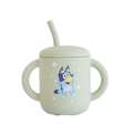 Bluey x Mushie Silicone Training Cup + Straw